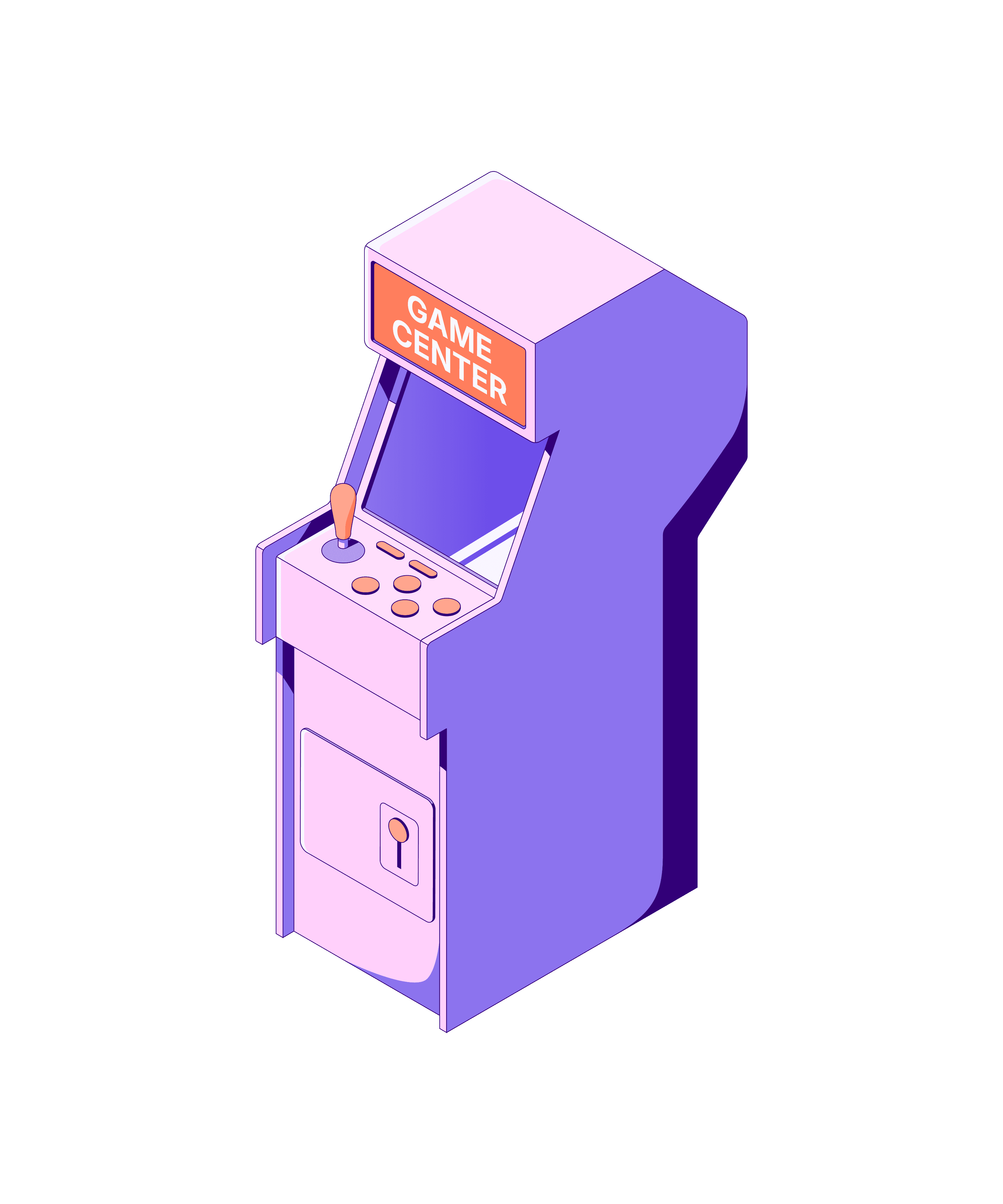 game console in bg